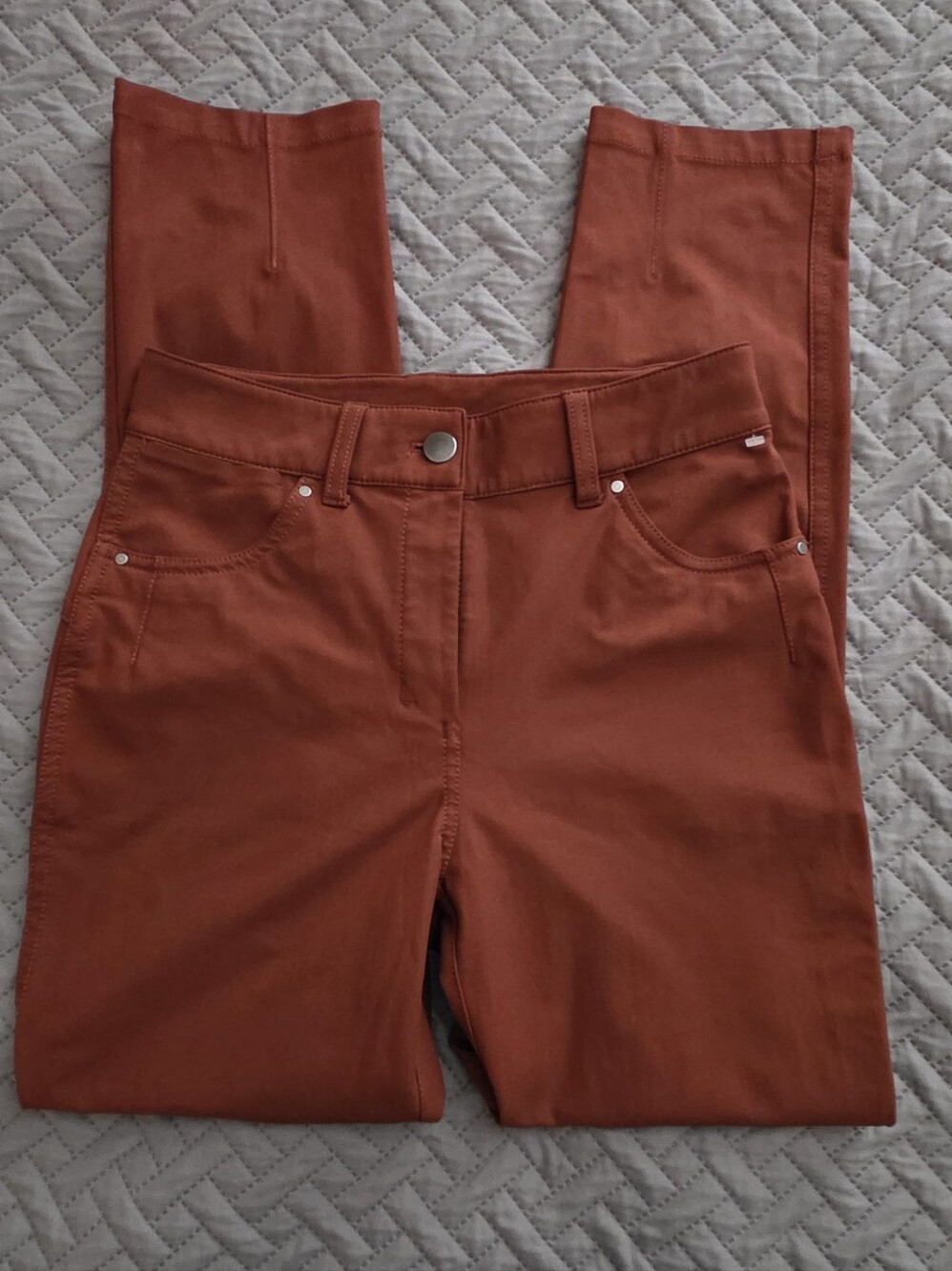 Lululemon City Sleek 5-Pocket Slim Fit Pants Dark Terracotta Rust Size 2 - Picture 5 of 8